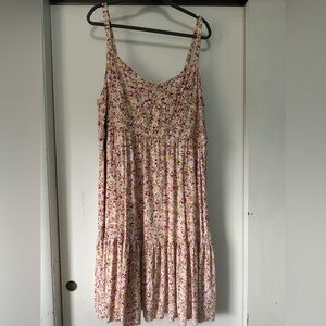torrid Pink Floral Tiered Sundress